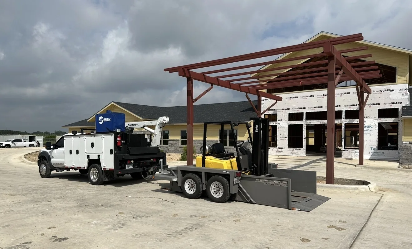 Commercial steel installation by Jaime's Welding Contractors