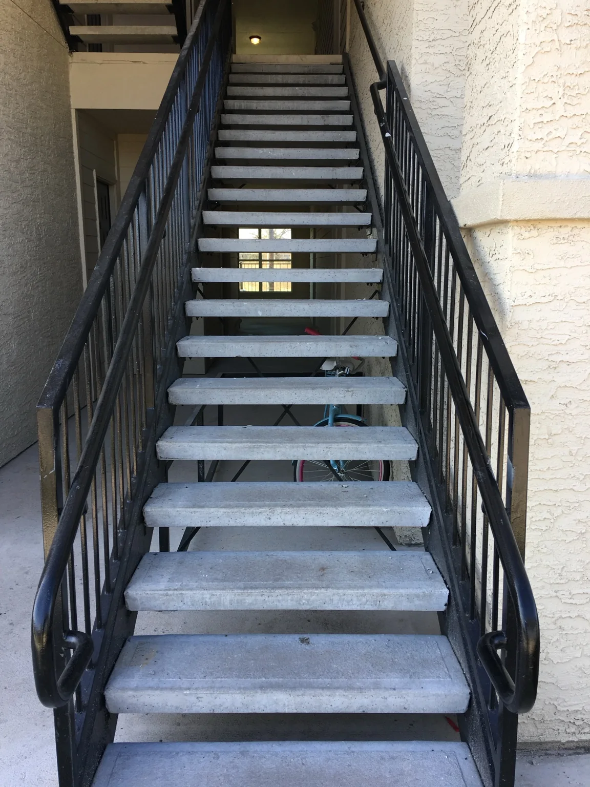 Exterior steel stair by Jaime's Welding Contractors