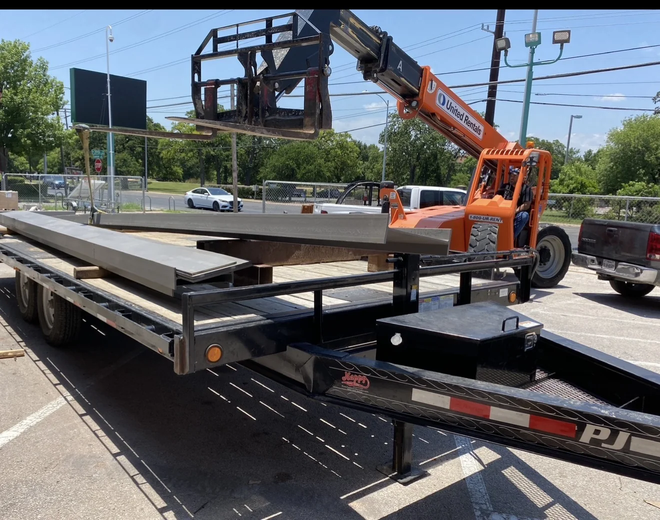 Structural steel delivery and field installation by Jaime's Welding Contractors