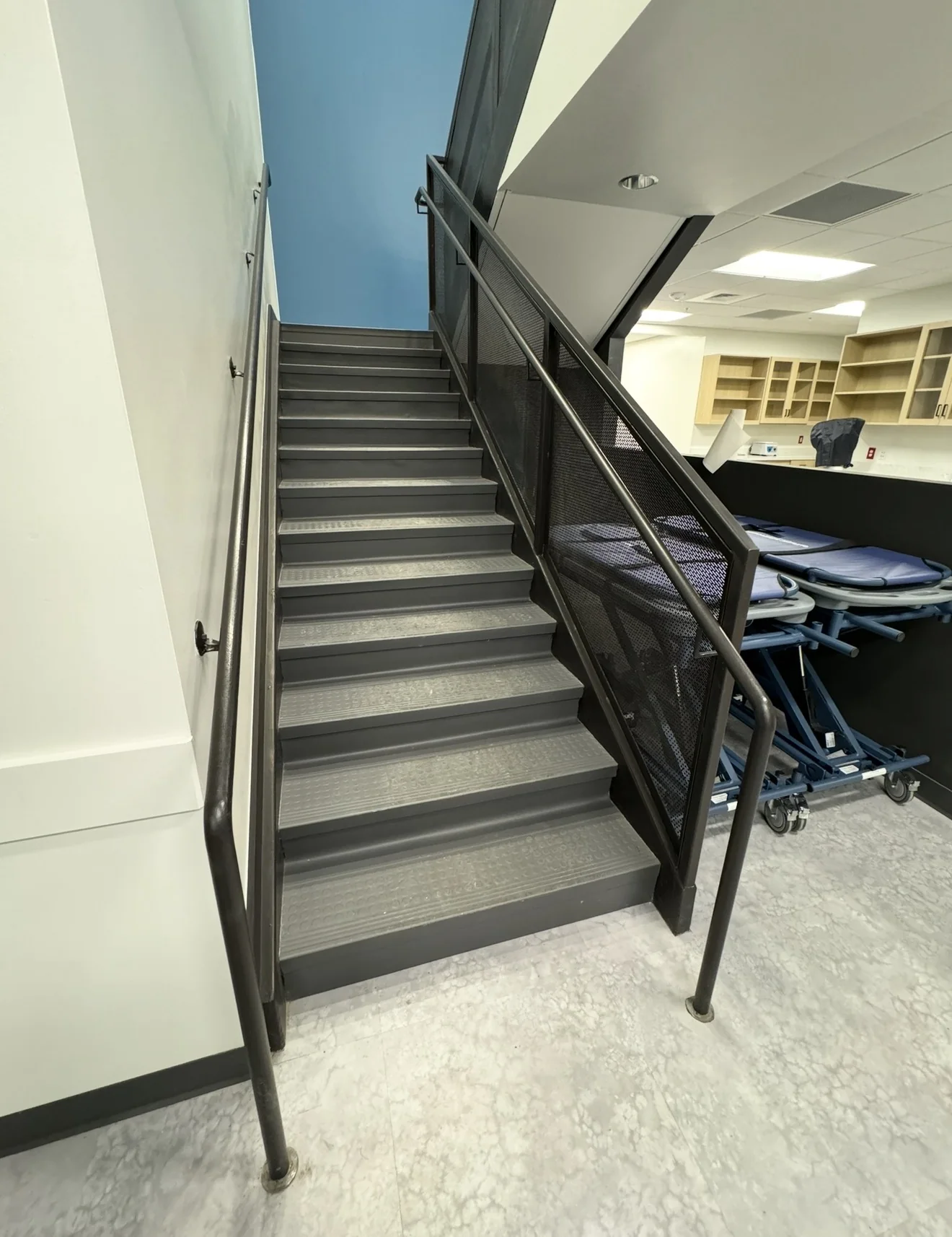 Custom steel stairs and railings