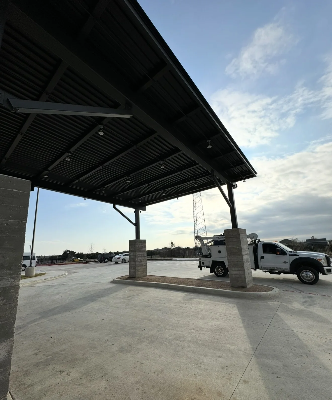 Structural steel canopy project