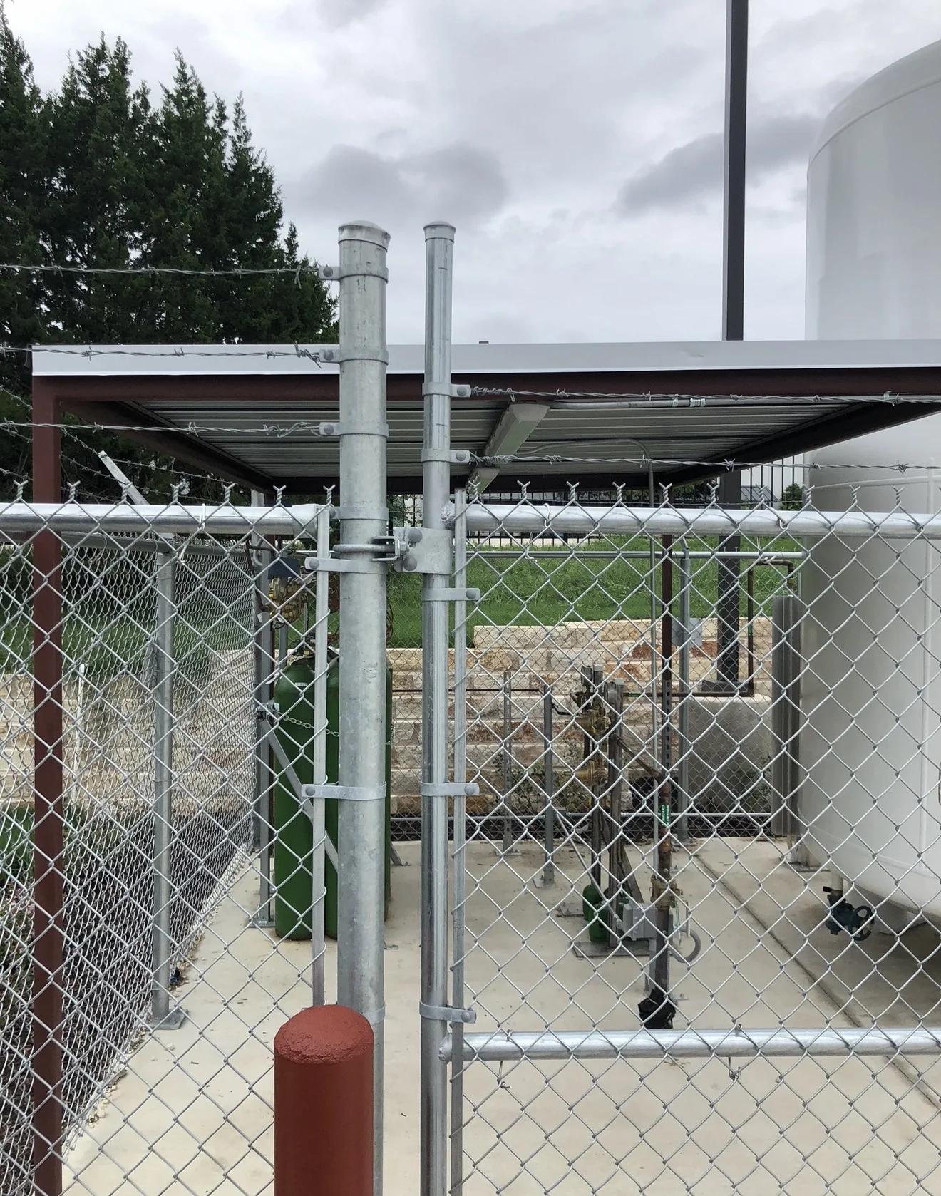 Utility equipment steel cover by Jaime's Welding Contractors
